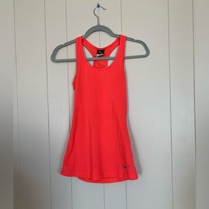Bright orange Nike workout top